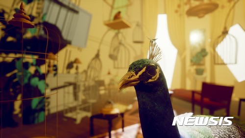 【서울=뉴시스】 권하윤, 새[鳥] 여인, 2017, 가상현실 설치, 가변크기 