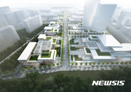 【서울=뉴시스】창동·상계 세대공유형 창업센터 및 50플러스캠퍼스 설계공모엣 최종 당선작으로 선정된 창조종합건축사사무소 서정모와 운생동 건축사사무소 신창훈의 공동응모작 '소통의 플랫폼'.&nbsp; (그래픽 = 서울시 제공)&nbsp; <a href="mailto:photo@newsis.com">photo@newsis.com</a>