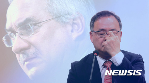 2017년 6월 당시 이용수 대한축구협회 기술위원장