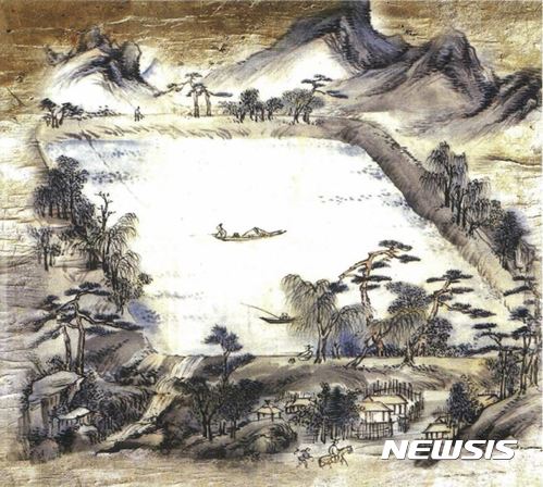 【제천=뉴시스】강신욱 기자 = 충북 제천시가 삼한시대 축조된 의림지의 유네스코 세계유산 등재를 위해서는 유적의 원형 보존과 탁월한 보편적 가치, 체계적인 관리계획, 다양한 활용 방안을 추진해야 한다는 주장이 제기됐다. 사진은 조선 후기 화가 이방운의 서화첩 '사군강산삼선수석(四郡江山參僊水石)'의 의림지도. 2017.06.20. (사진=국민대 박물관 소장) photo@newsis.com