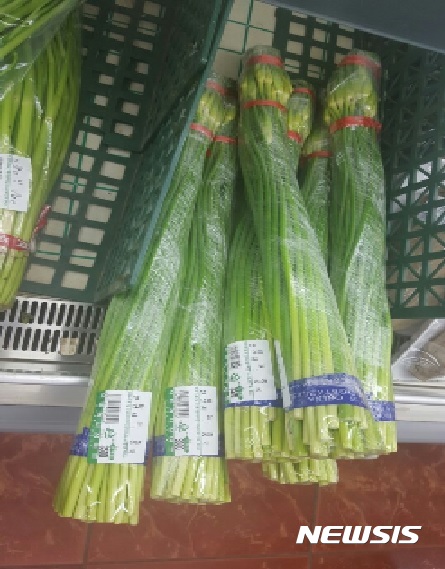 중국산 마늘쫑서 잔류농약 6배 검출