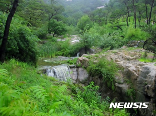 [서울=뉴시스]서울 인왕산 수성동 계곡. (사진=한국관광공사 제공) 2017.06.26.