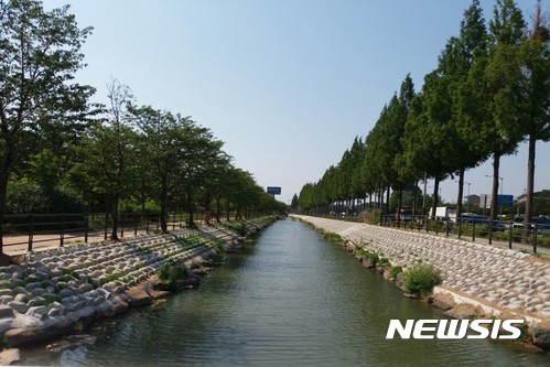 【서울=뉴시스】정비가 완료된 개화천. 2017.6.26(사진=강서구 제공)