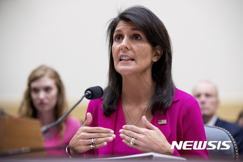 헤일리 유엔 美대사 "러, 미국 대선 개입 누구나 아는 사실"