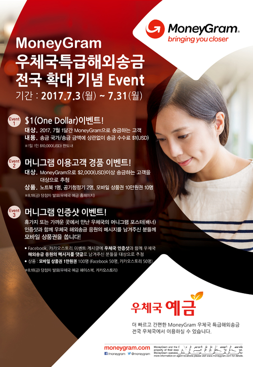 머니그램 특급송금 등 '우체국 해외송금' 확대