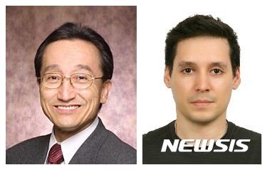 【대전=뉴시스】 사진 왼쪽부터 IBS 인지 및 사회성 연구단 신희섭 단장, Charles-Francois V. Latchoumane 연구위원. (사진=IBS 제공)