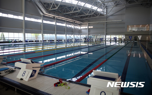 【진천=뉴시스】 진천 선수촌 수영장