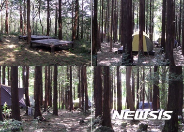 【서귀포=뉴시스】제주 서귀포자연휴양림 야영장이 오는 15일 개장한다. 야영데크는 총40개소이며 현장 신청 및 온라인 예약을 통해 이용할 수 있다. (사진=서귀포자연휴양림 홈페이지) photo@newsis.com