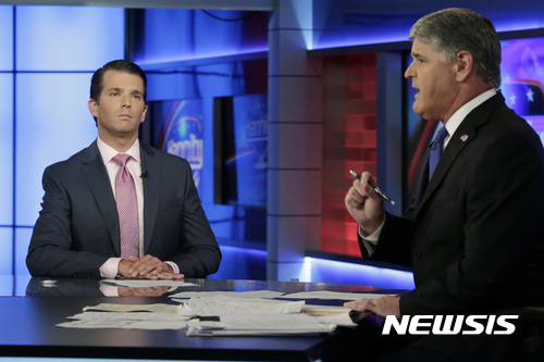 미 비밀경호국 "트럼프 장남 러시아 변호사 만날 때 경호 대상 아니었다"