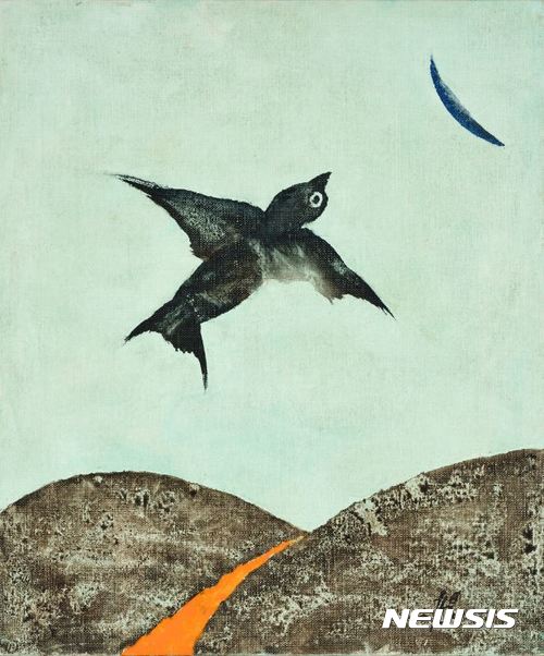 【서울=뉴시스】새_45.5x38cm_Oil on canvas_1988