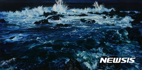 【서울=뉴시스】공성훈_파도_2011_캔버스에 유채_100x200_국립현대미술관 미술은행 소장