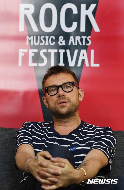 【이천=뉴시스】 데이먼 알반, 고릴라즈. 2017.08.01. (사진 = 워너뮤직 제공) photo@newsis.com