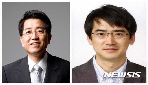 【대전=뉴시스】 사진 왼쪽부터 IBS 나노입자 연구단 현택환 연구단장, 최승홍 연구위원.