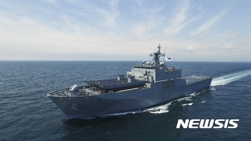 【서울=뉴시스】 차기상륙함(LST-II) 2번함인 '천자봉함' (사진=방위사업청)