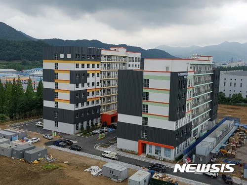 【진주=뉴시스】정경규 기자 = 경남 창원시 팔용동에 건축중인 경상대학교 창원산학캠퍼스 현장.2017.08.09.(사진=경상대 제공) photo@newsis.com 