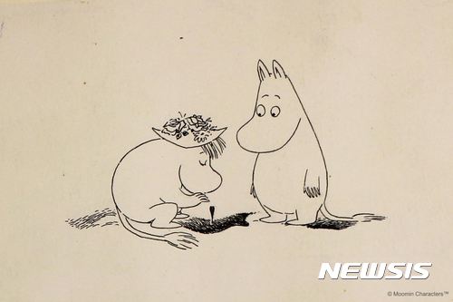 【서울=뉴시스】토베 얀손 작 '무민 골짜기의 겨울' 삽화. (사진=무민캐릭터스 제공)