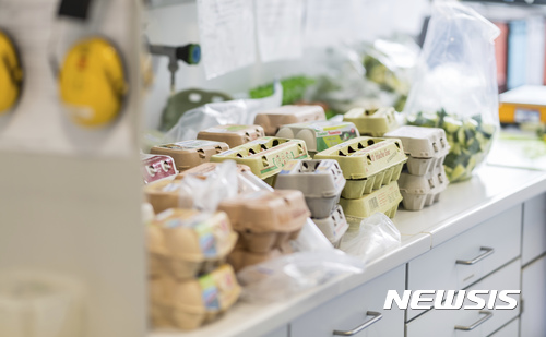 네덜란드와 벨기에에서 발생한 살충제 오염 달걀사태가 유럽 각국으로 확산하고 있다. 독일은 지난 7일 이번 사건에 대해 정식 수사를 시작했다고 밝혔으며, 프랑스도 살충제 '피프로닐' 에 오염된 달걀이 자국 내에 유입됐다고 밝혔다. 사진은 4일 독일 뮌스터의 수의과조사실에 쌓여있는 달걀들의 모습. <프랑크푸르트=AP/뉴시스> 