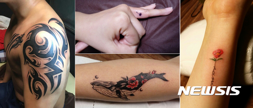 【서울=뉴시스】 타투 시술 사례. 2017.08.27. (사진=타투이스트 바이오킴 제공) 