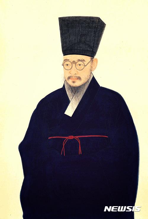 【서울=뉴시스】 다산 영정. 전남 강진군이 2009년 김호석 당시 한국전통문화대학교 교수에게 의뢰, 제작했다.