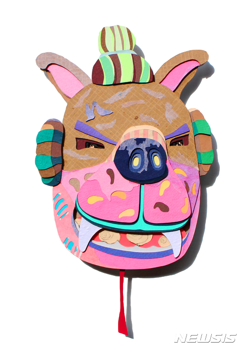 【서울=뉴시스】조성천, 세상에서 제일 알기 어려운 마음, 22.0 cm × 16.5cm, 종이. 2017