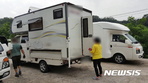 부산 기장, 캠핑카·차박족 '일탈' 때문에 골머리
