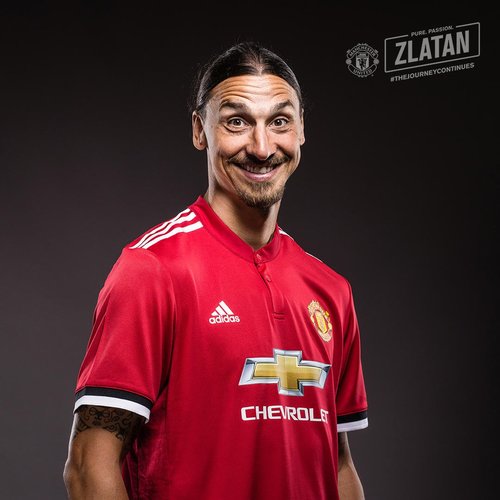 【서울=뉴시스】 잉글랜드 프리미어리그(EPL) 맨체스터 유나이티드(맨유)로 복귀한 즐라탄 이브라히모비치.(사진=맨유 공식 홈페이지)