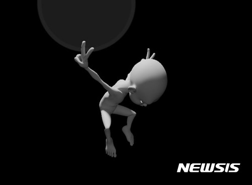 【서울=뉴시스】구정아, <미스테리우스>, 20173D animation, 3 min., black and white