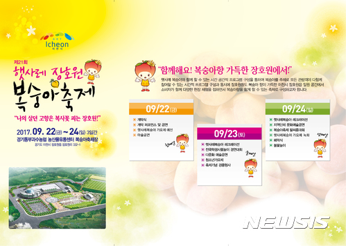  ▲ 22~24일 제21회 햇사레 장호원 복숭아 축제