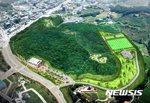 【서산=뉴시스】 서산시 대산 안산공원 조감도.