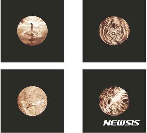 【서울=뉴시스】Kenny_333 coffee time_15x15cm_종이에 커피_2015