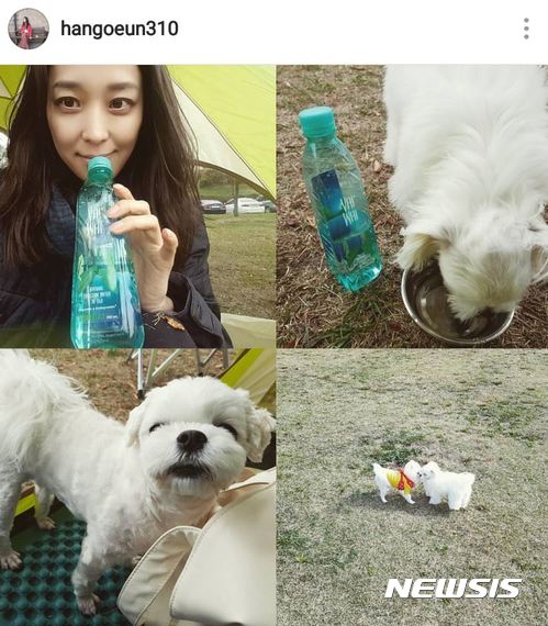 【서울=뉴시스】배우 한고은이 지난해 10월 자신의 인스타그램 계정에 올린 반려견 관련 게시물.