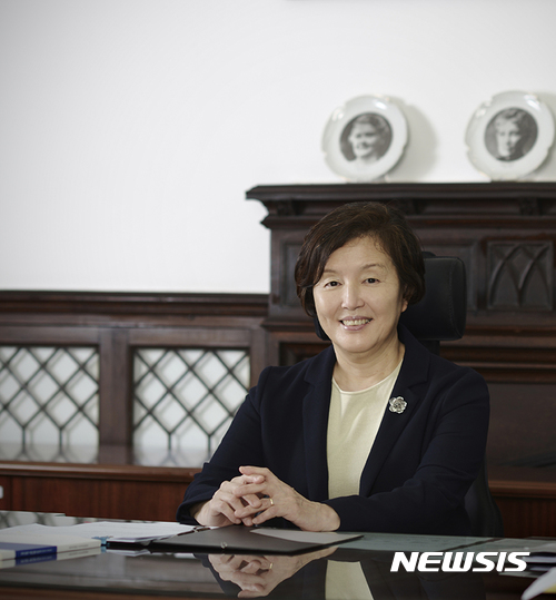  【서울=뉴시스】 이화여대 김혜숙 총장(사진 이화여대 제공)