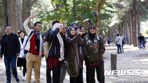  【서울=뉴시스】남이섬을 찾은 외국인 관광객 (사진=뉴시스DB)