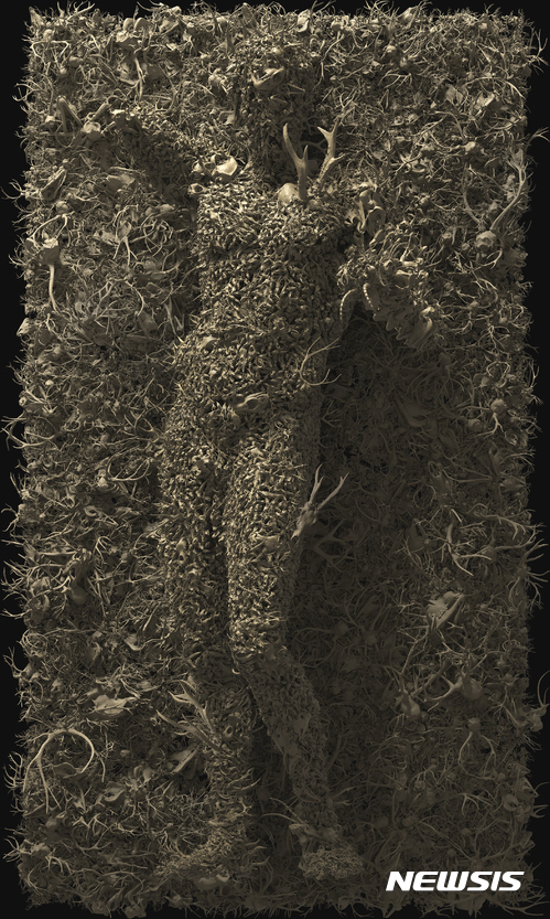 【서울=뉴시스】Dujin Kim_Hermes_2017_3D Digital Painting_300x180cm