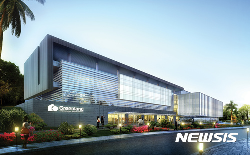 국내 제1호 영리병원으로 허가를 신청 중인 제주국제녹지병원 조감도. photo@newsis.com 