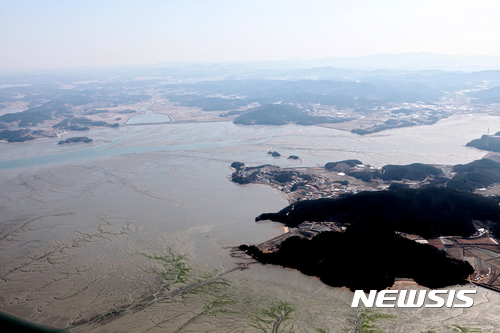 【서산=뉴시스】 서산 가로림만 전경.