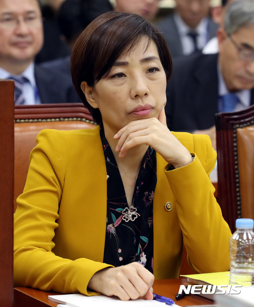 【서울=뉴시스】이영환 기자 = 지난해 11월8일 국회 정무위원회 전체회의에 참석한 배재정 국무총리 비서실장. 2017.11.08. 20hwan@newsis.com