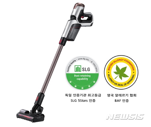삼성전자 무선 청소기 파워건, 미세먼지 알레르기 차단 최고수준 성능 인증<사진= 삼성전자 제공>