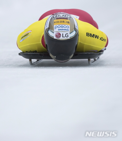 【휘슬러=AP/뉴시스】 윤성빈