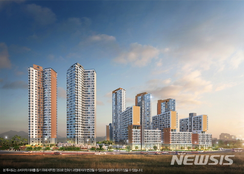 'e편한세상 송파 파크센트럴' 분양 당시 투시도. 뉴시스 자료사진.