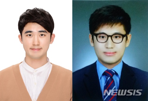 【울산=뉴시스】구미현 기자 = UNIST는 경영학부 이동기(오른쪽) 학생과 에너지 및 화학공학부 김종범 학생이 30일 '2017 대한민국 인재상'을 받았다고 30일 밝혔다. 2017.11.30. (사진=UNIST 제공)photo@newsis.com