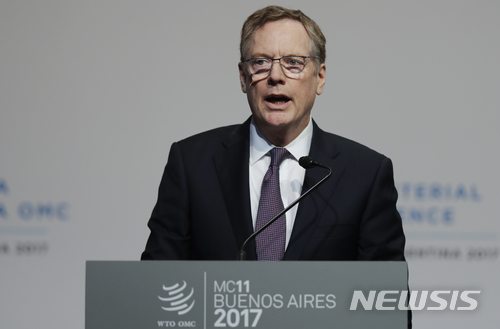 美무역대표부 "중국 보복관세,WTO 규정상 근거 없다"