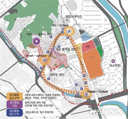 【서울=뉴시스】광운대학교는 서울시가 진행하는 총 100억원 규모의 서울시 캠퍼스타운 종합형 사업에 선정됐다고 20일 밝혔다. 2017.12.20. (사진=광운대 제공)