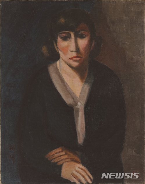 【서울=뉴시스】나혜석, 자화상, 1928추정, 캔버스에 유채, 88x75cm, 수원시립아이파크미술관 소장