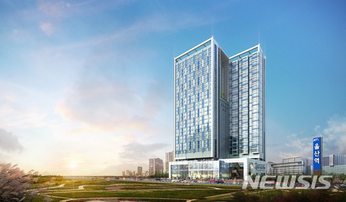 【울산=뉴시스】조현철 기자 = KTX울산역세권에 들어서는 대규모 오피스텔·상가인 '태왕아너스 퍼스티안'이 합리적 분양가와 혁신평면 등 장점을 내세워 투자자와 실수요자의 발길을 붙잡고 있다. 사진은 투시도. 2017.12.22. (사진=산영커뮤니케이션 제공) photo@newsis.com