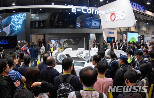 [CES2018]현대모비스, 전자바퀴 'e-코너 모듈' 2021년까지 개발