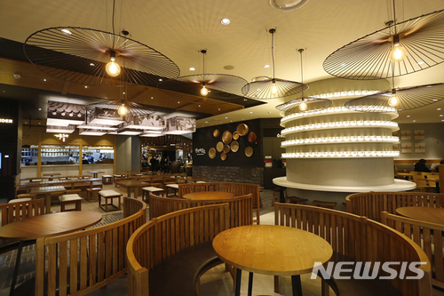 【서울=뉴시스】인천국제공항 제2터미널 지하1층 교통센터 내 한식미담길. (사진=아워홈 제공)