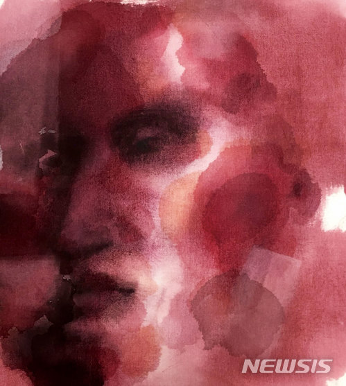 【서울=뉴시스】최휘환, 얼굴, 캔버스에 혼합재료, 60.6x50cm, 2017