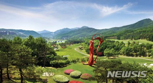 (강원도 원주시 오크밸리 골프장 전경)