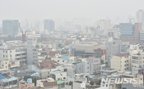 중국발 황사 영향… 대구·경북도 오후 미세먼지 주의보